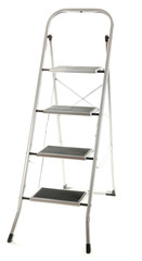 metal ladder isolated on white