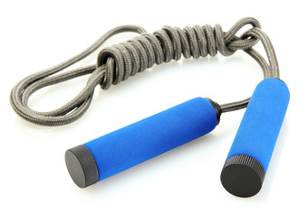 skipping rope isolated on white.