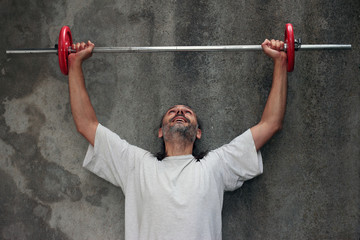 Fototapeta premium barbell training