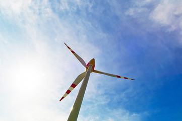 Windrad eines Wind Kraftwerkes für Strom