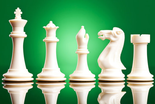 White Chess Pieces