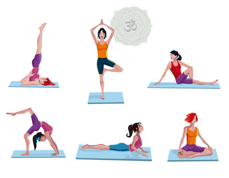Women Practicing Yoga