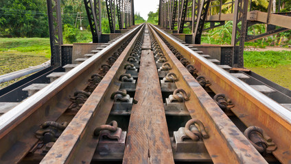 Fototapeta premium The Railway for transportation