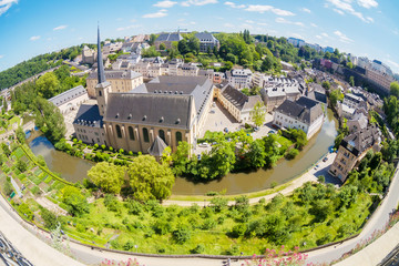 Luxembourg panoramic view - obrazy, fototapety, plakaty