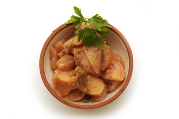 Uncooked chicken breast with pepper 辣椒原料鸡胸肉