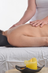 Obraz na płótnie Canvas Woman Receiving Massage