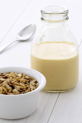 Delicious and healthy muesli or granola