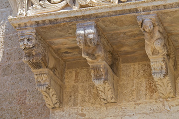 De Monti Castle of Corigliano d'Otranto. Puglia. Italy.
