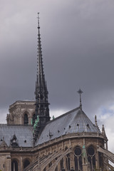 Fototapeta na wymiar Notre dame de paris cathedral in paris, France