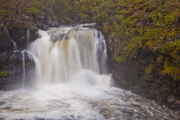 Fototapeta na wymiar The Falls of Falloch in Scotland