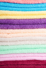 The combined  color towels