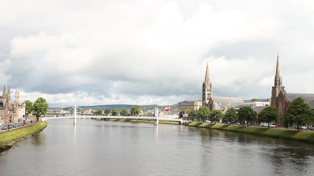 The river Ness in Inverness.