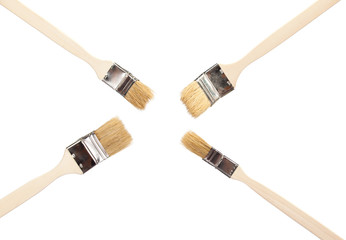 Construction paintbrushes
