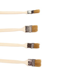 Construction paintbrushes