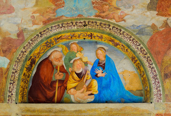 Gaudenzio Ferrari, Nativit&agrave;, affresco del 1515