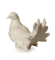 small statue of a dove