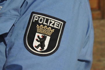 Polizei, Berlin, Sicherheit, Ordnung, Wappen, Aufnäher
