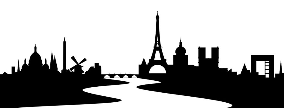 Fototapeta Paris Skyline mit Seine