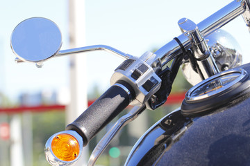 Parked motorcycle