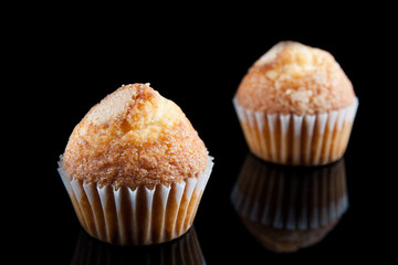 oil muffins isolated
