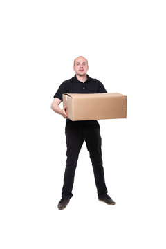 lieferan mit paket