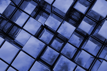 Blue cubes background