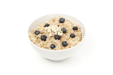 Organic Cooked oatmeal with blueberries