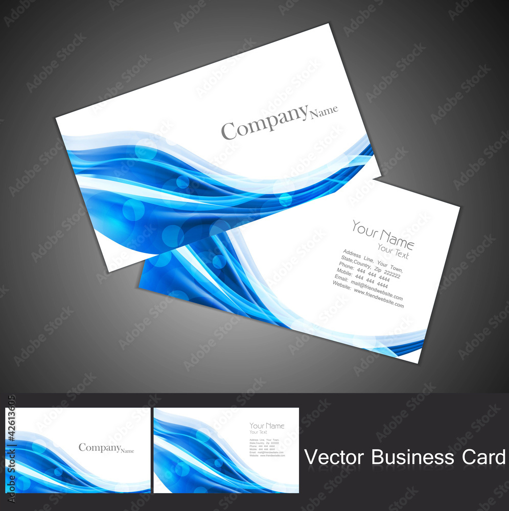 Canvas Prints abstract business card set technology vector