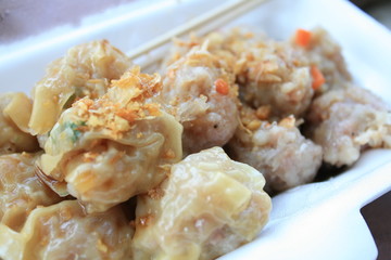 Chinese steamed dumpling, Thai morning snack