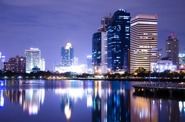 Obraz na płótnie Canvas Night View at Bangkok