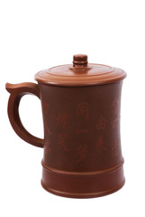 ceramic mug on white background