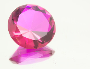 Pink Fushia Faceted Gemstone