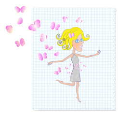 The girl aspiring to love