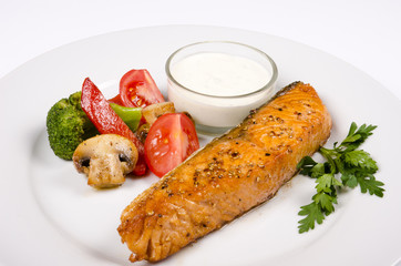 Salmon with Vegetables