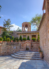 Naklejka premium Belfry in the monastery of Grand Meteoro, Thessaly, Greece