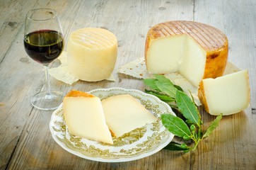 Pecorino sardo cheese, typical sardinian product