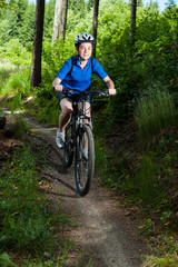 Girl biking