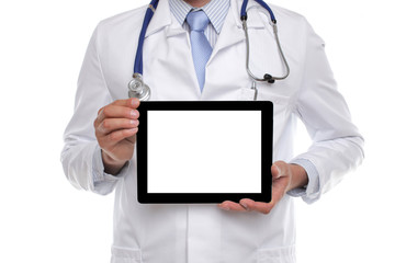 Arzt mit Tablet PC