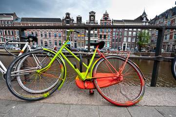 Fototapeta na wymiar Painted Bicycle