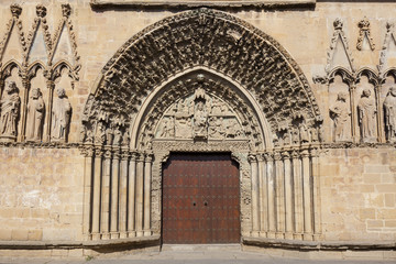 Fototapeta premium Iglesia de Santa Maria de Olite, Olite, Navarra, España