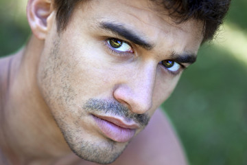 Homme, jeune, beau, séduisant, mâle, garçon, masculin
