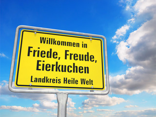 Willkommen in Friede, Freude, Eierkuchen