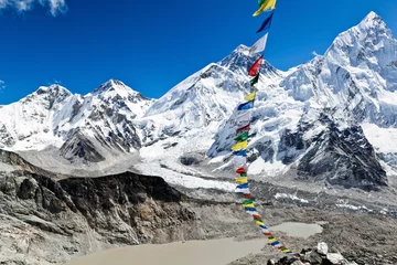 Store enrouleur tamisant sans perçage Lhotse Vue sur le mont Everest au Népal
