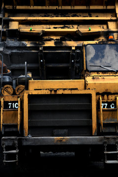 Heavy Industrial Machine Close-up