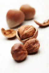 Cracked Hazelnuts