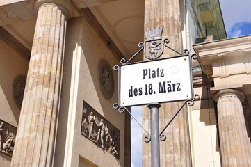 Obraz premium Berlin, Platz des 18. März