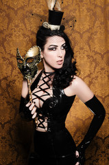 Mysterious Masquerade - Sexy Vixen with Venetian Mask