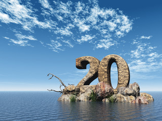 Fototapeta premium number twenty