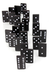 Dominoes isolated on white