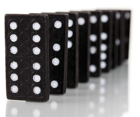 Dominoes isolated on white
